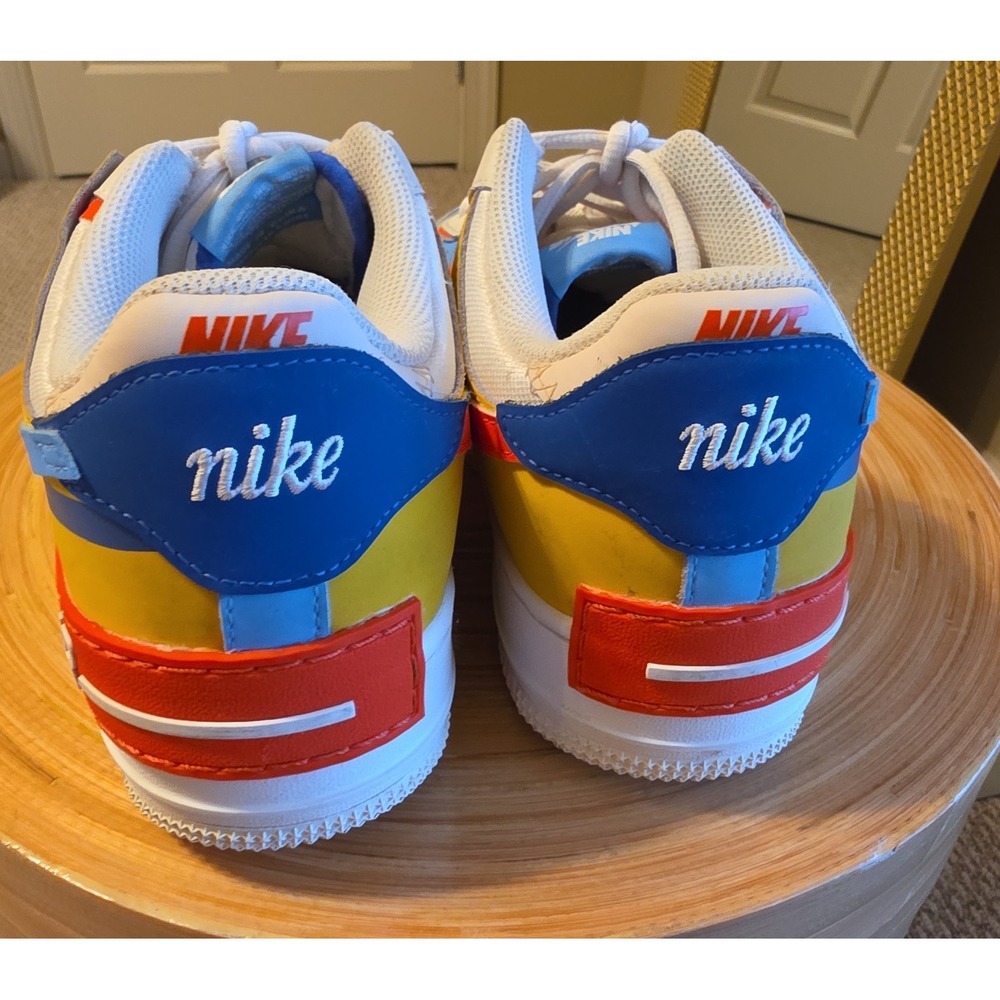 Nike Air Force 1 Shadow "Sail/Blue/Orange" – Women's Size 10 (US) - Picture 7 of 11